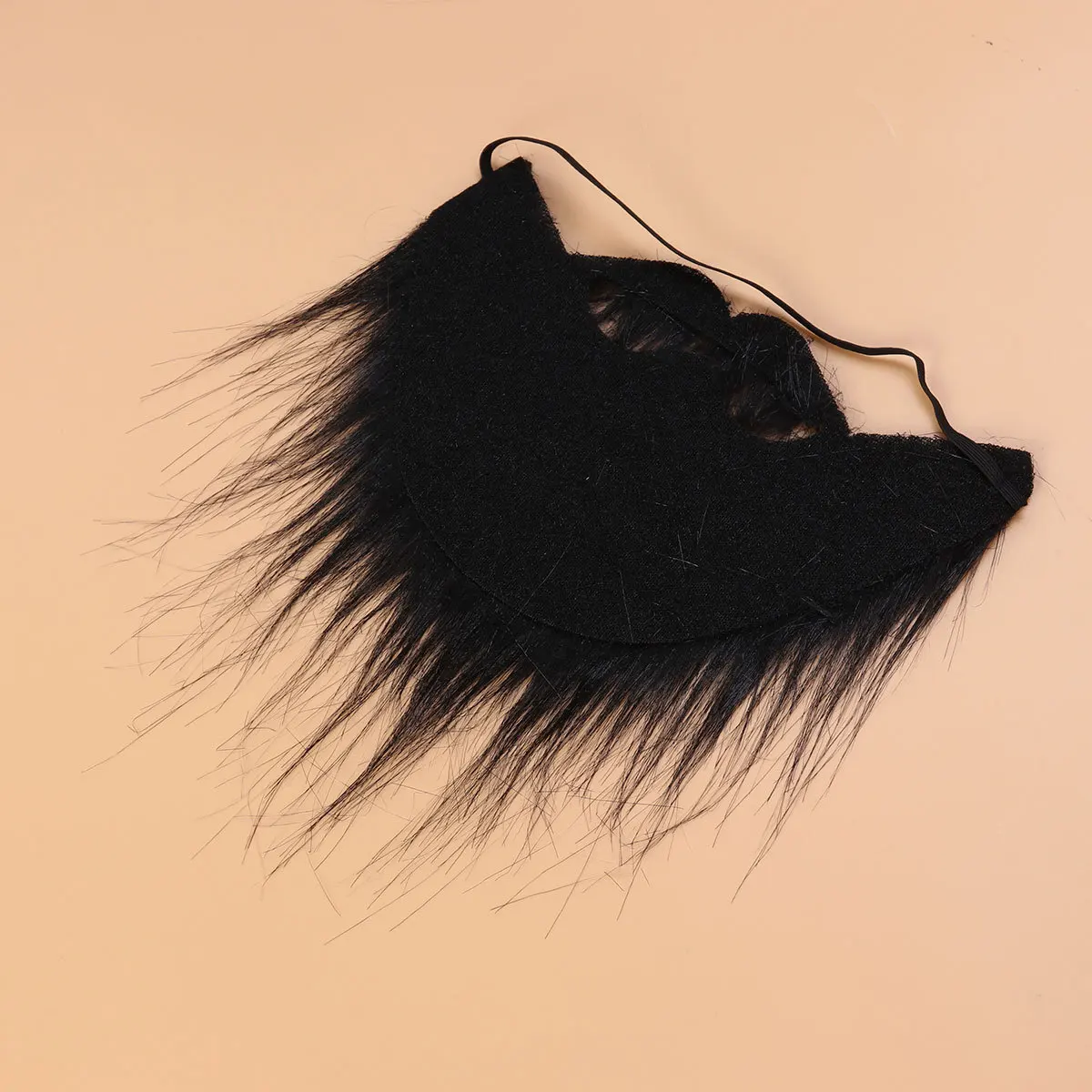 Künstliche Bärte, Halloween-Kostüm, elastisches Band, Party-Requisiten, Zubehör (schwarz), Halloween-Kostüm, gefälschte Bärte