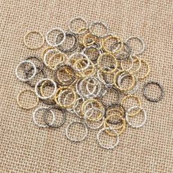 50-100pcs 8 10 15 18 20mm 5-Colors Jump Rings Round Twisted Split Rings Connectors For Diy Jewelry Finding Making Supplies