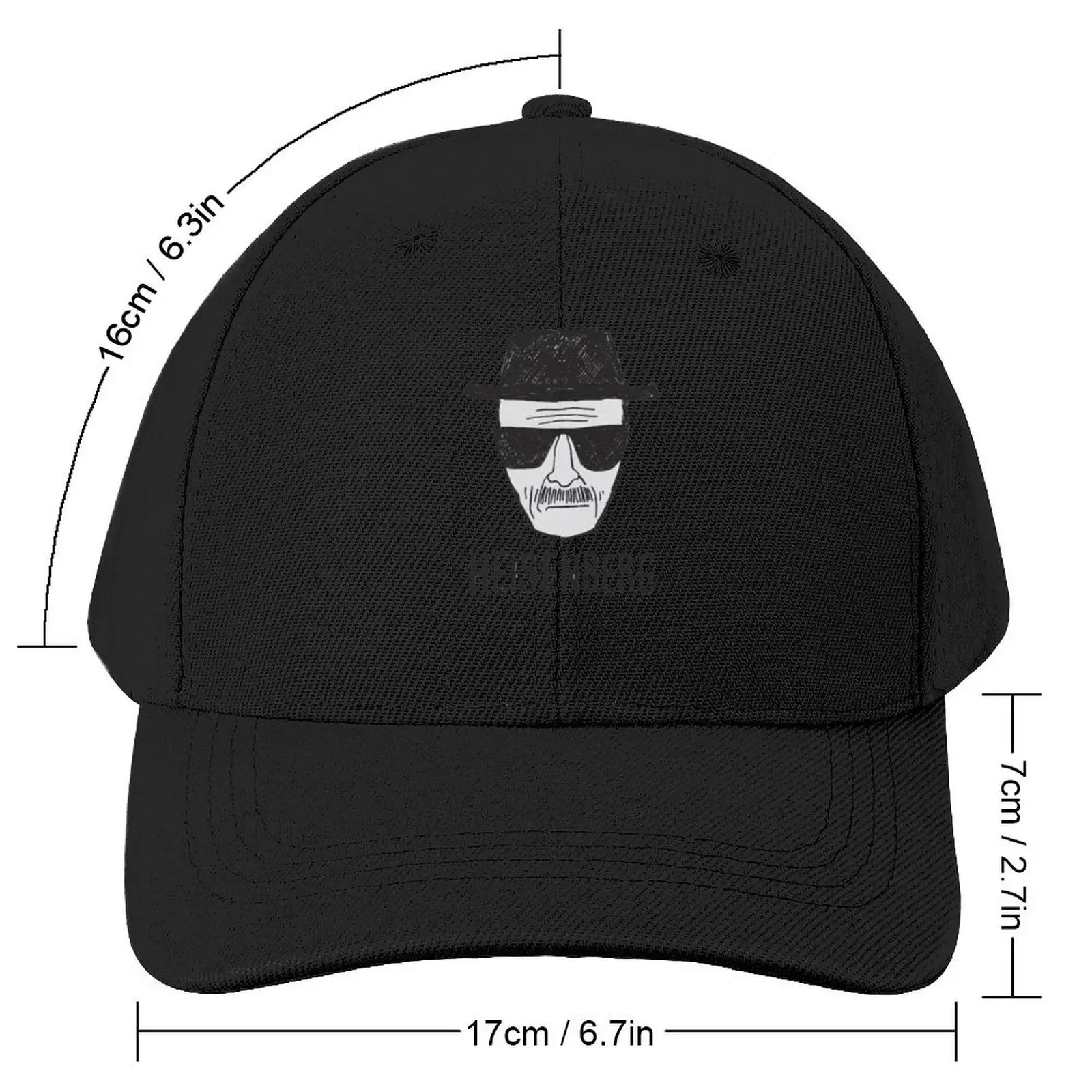 Breaking Bad / Heisenberg Drawing Baseball Cap Rave Cosplay sun hat Women's Golf Wear Men's