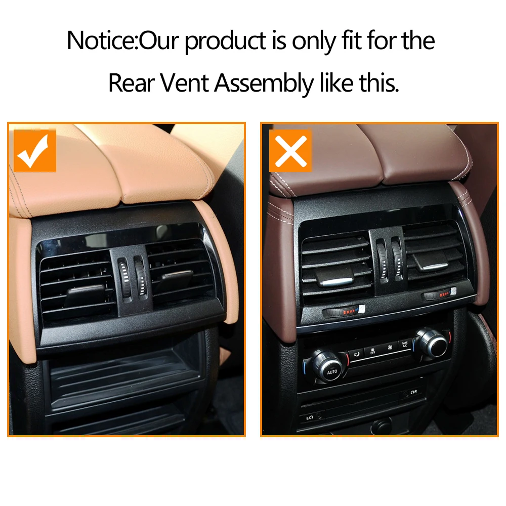 Ac belakang ventilasi Ac Outlet panggangan rakitan untuk BMW X5 F15 X6 F16 64229252012