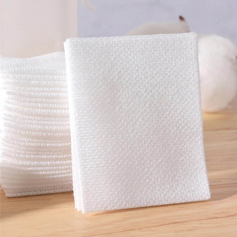 200pcs Disposable Cosmetic Cotton Mask Mummy Gauze for Face Makeup Cotton Pads Stretchable Elasticity Wet Compress Wipe Cleaning