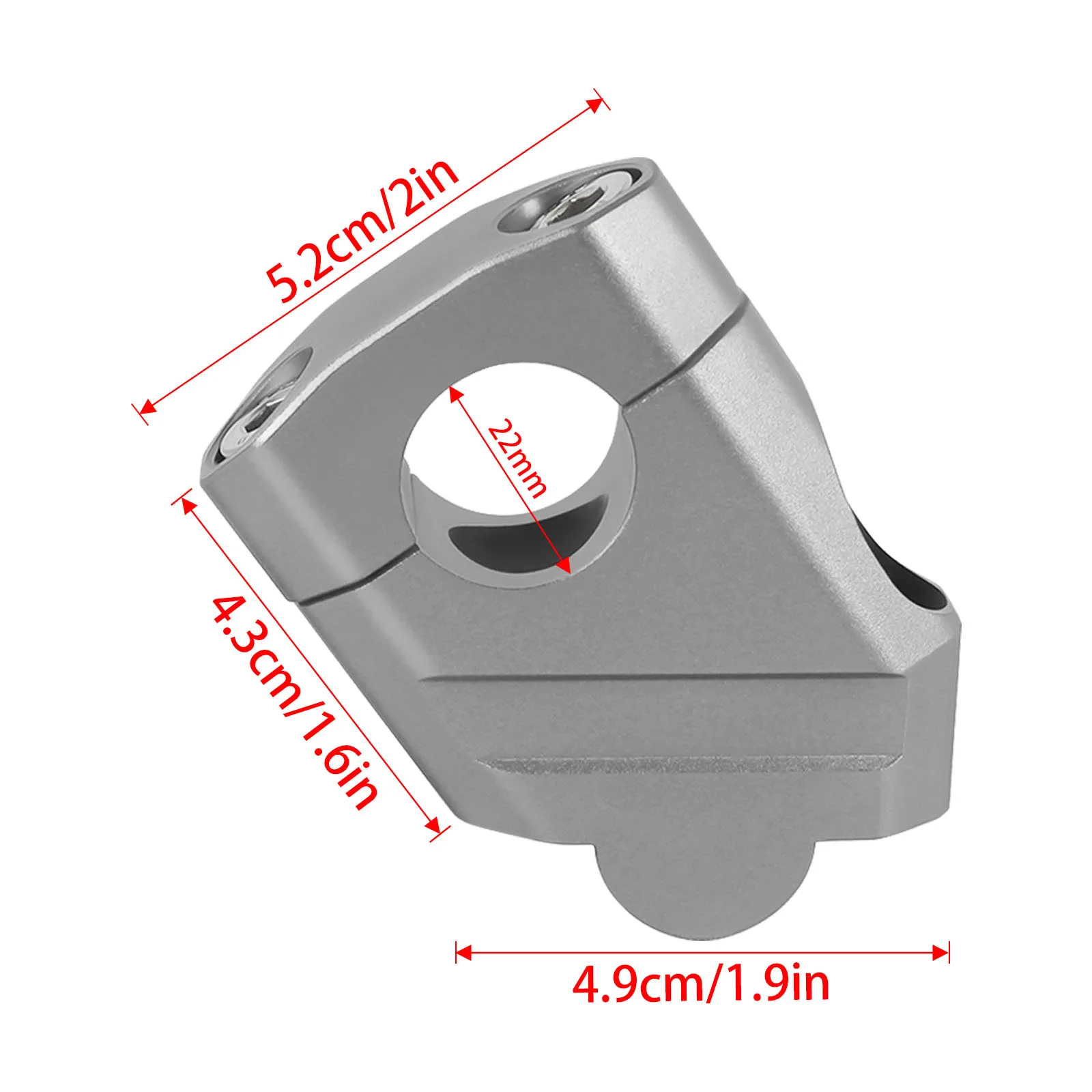 1 Pair Motorcycle Universal Handlebar Riser Bar Mount Handle Clamp Universal 22mm 7/8