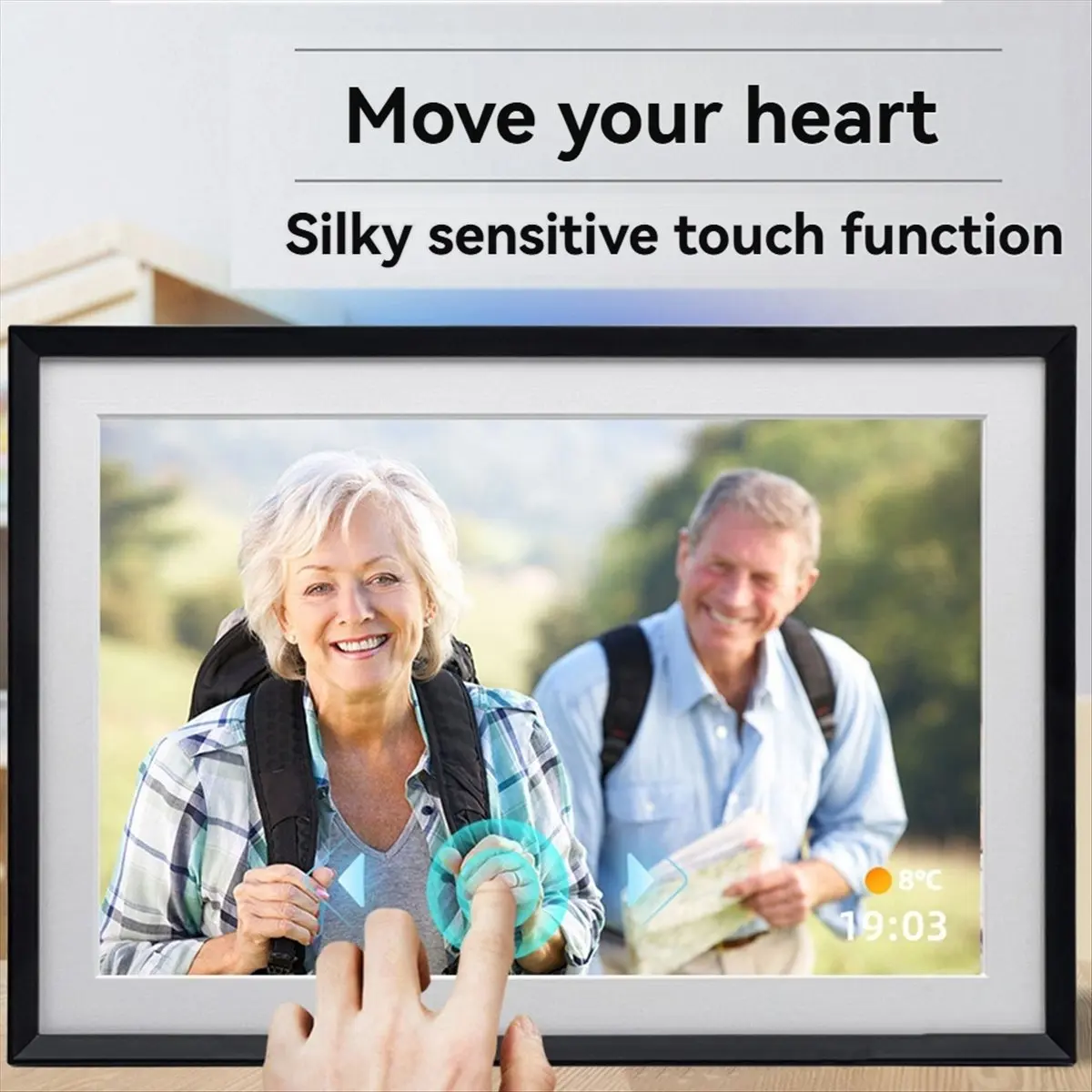 

*X07A Digital Picture Frame 10.1 Inch Frameo Digital Photo Frame WiFi 32GB Storage HD IPS Touch Screen Auto-Rotate LED US Plug