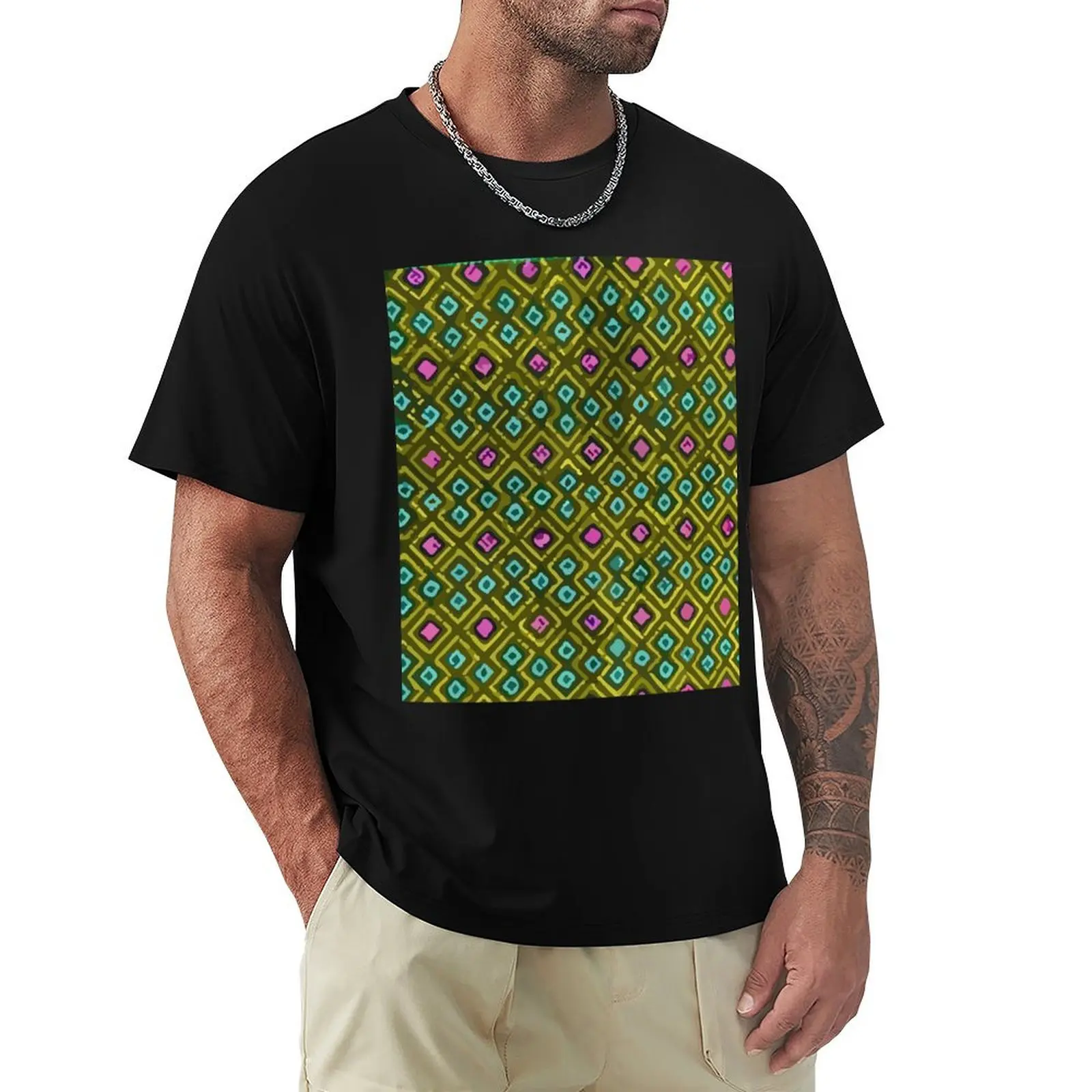 Orange and blue serape blanket colorful embroidery dopamine decor T-Shirt Lightweight Running Sports T-Shirt