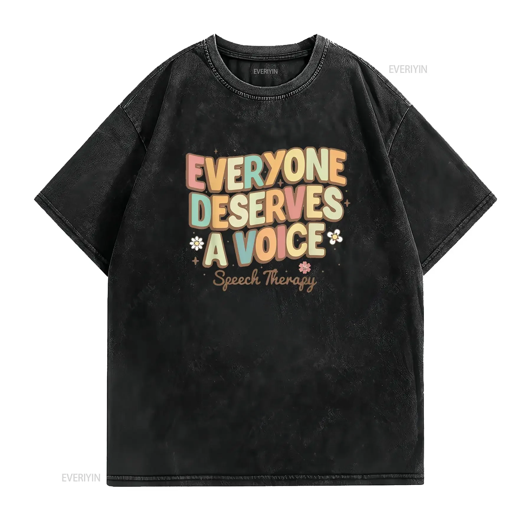 Speech Therapy T Shirt Language Pathologist SLP Women vintage Washed graphic Unisex homme Versatile Top For Everyday Wear