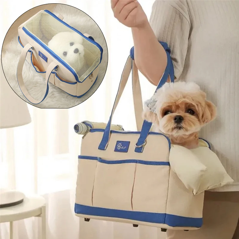 

Korean Style Puppy Dog Cat Handbag Satchel Fashion Pet Carrier for Small Dogs Chihuahua Pug Carrying Bags mascotas Accessories