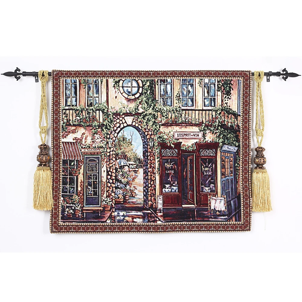 

Europe type Paris style jacquard tapestry Villa wall art mural "ISPRIT hotel" 78X95CM GT-BS123