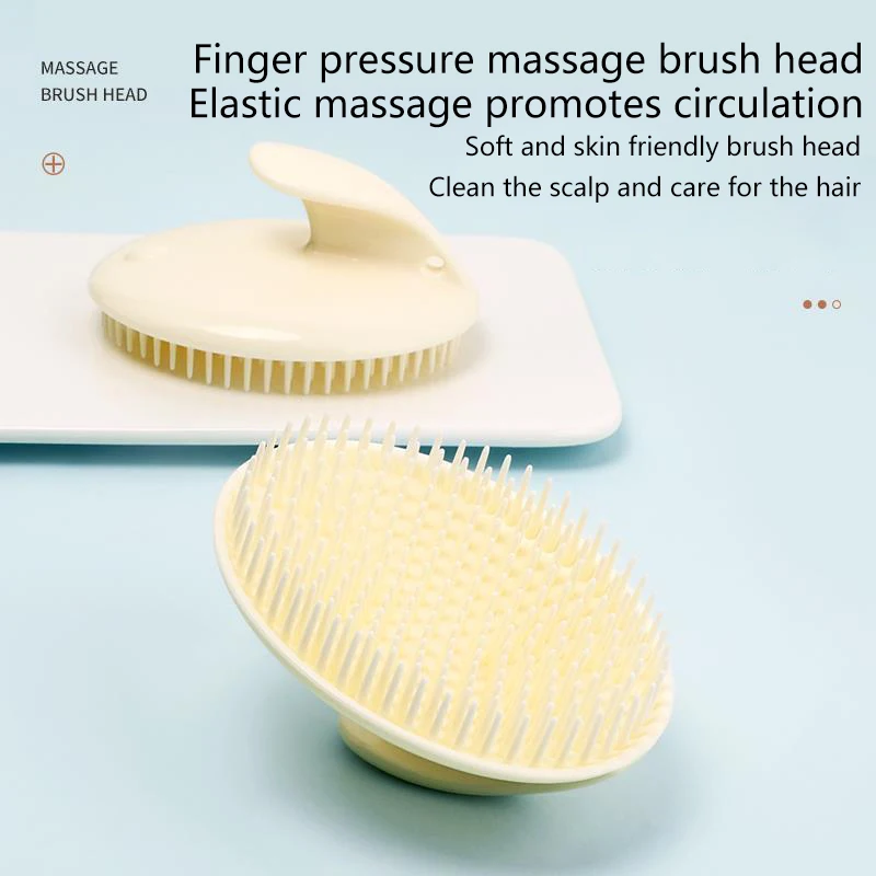 Moda shampoo pente sílica gel cabeça massagem ferramenta de estilo meridiano desbloqueio ferramenta de lavagem de cabelo