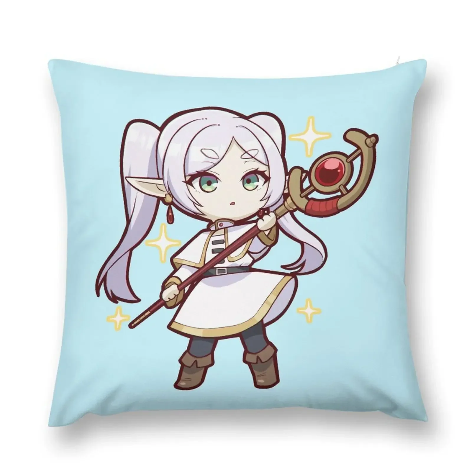 

Frieren Chibi Throw Pillow Luxury Pillow Cover Pillows Aesthetic Decorative Pillow Covers For Sofa Throw Covers