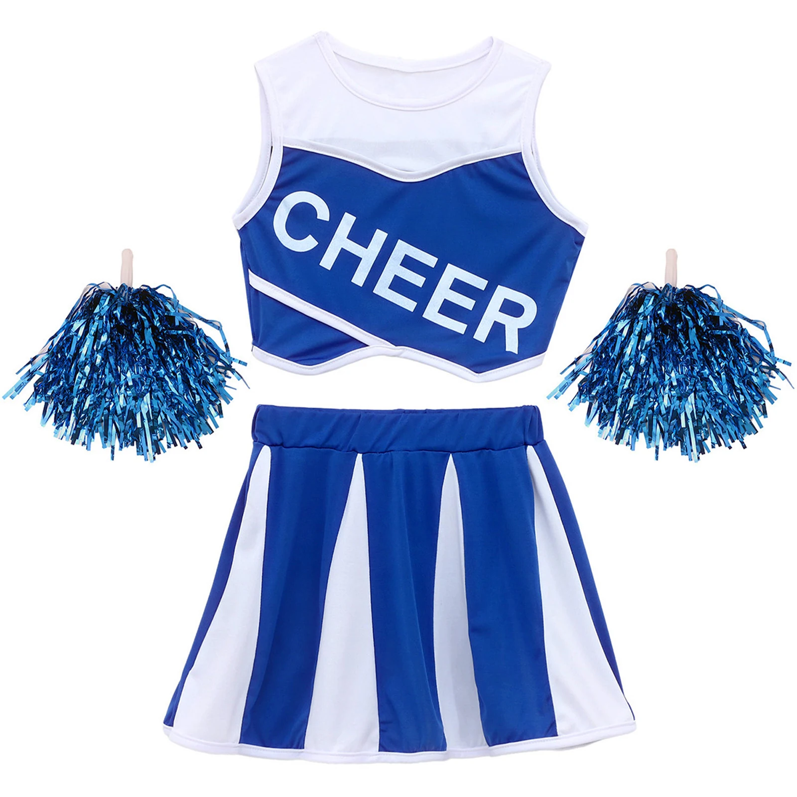 Kids Girls Cheer Squad Outfit  - огляд і ціна Cheerleading Pom Pom