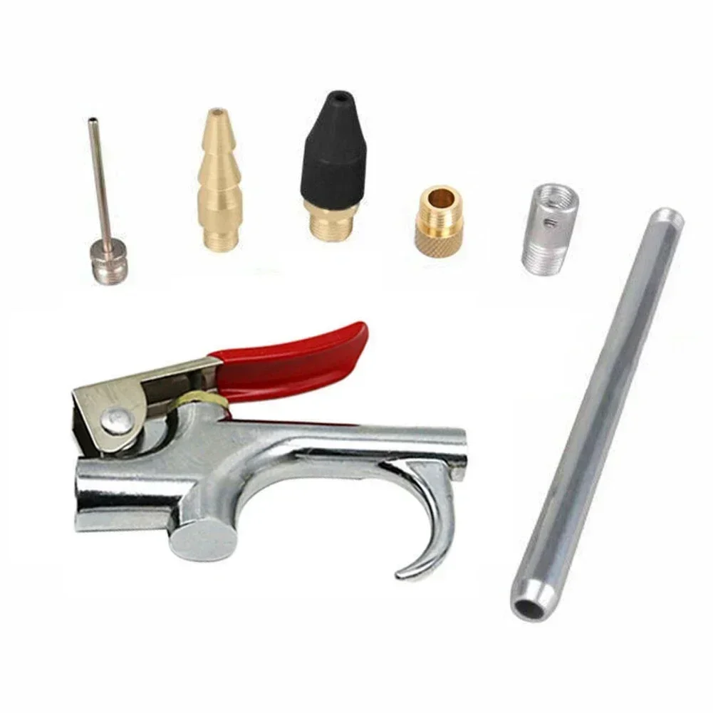 Conjunto Compressor de ar Bico de Sopro Ponta Agulha Soprador Kit Acessório Polegada Npt Entrada ar Ferramenta Acessórios Peças