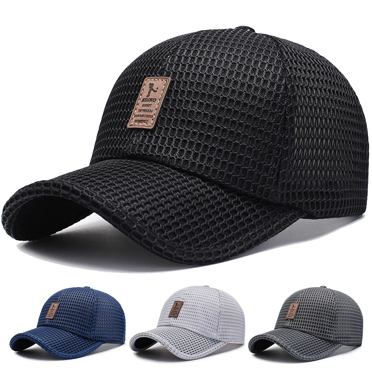 Unisex Mesh Breathable Baseball Caps Spring and Summer Outdoor Adjustable Casual Hats Sunscreen Hat