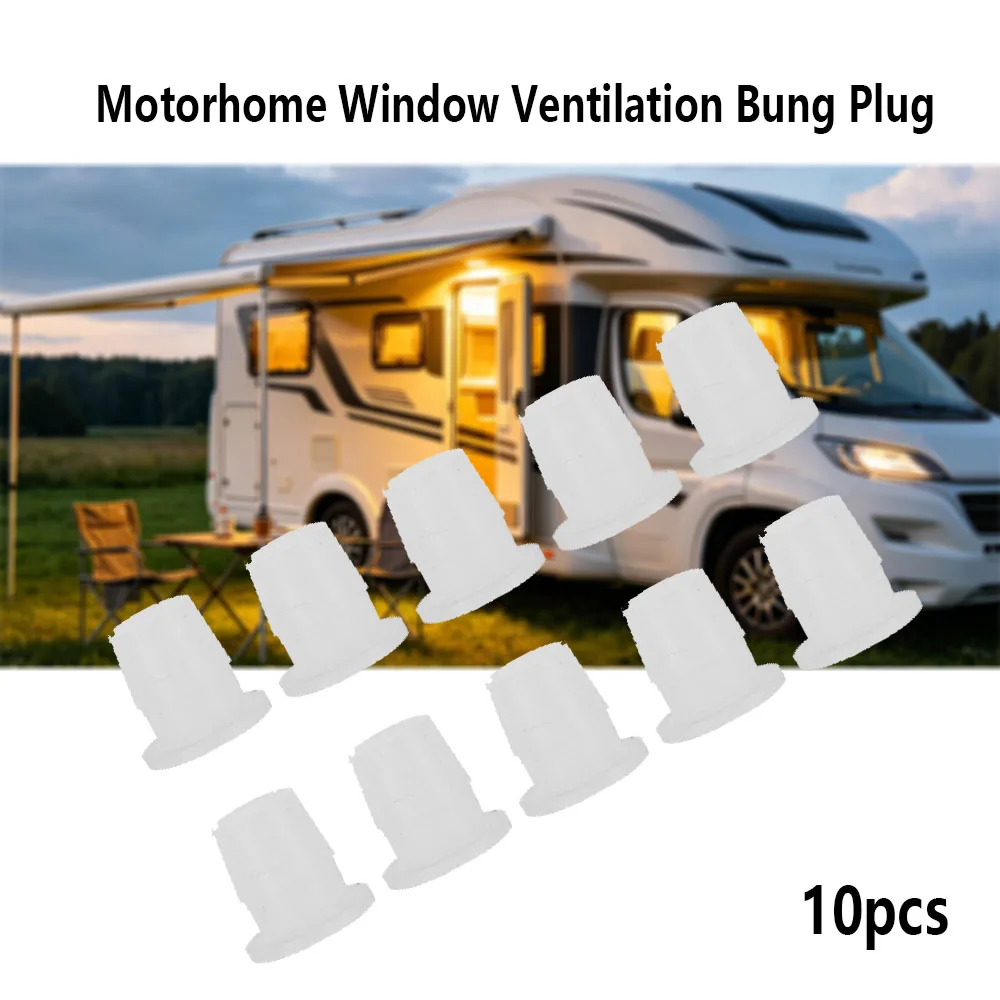 

10Pcs Caravan Window Ventilation Bung Plugs 7mm Diameter Seals RV Trailer Camper Motorhome Interior Accessories