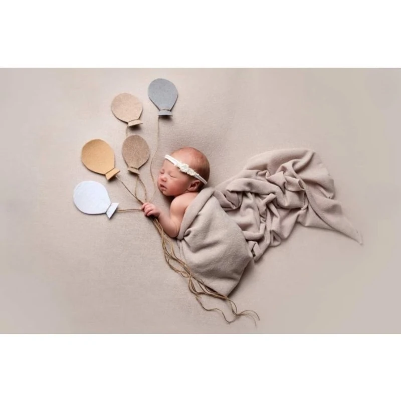 

Newborn Photography Backdrop&Wrap Set - Stretch Fabric Blanket for Baby Photo Studio, Infant Shoot Accessories ニューボーンフォト 신생아 사진