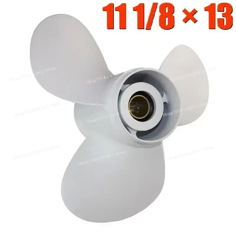 Aluminum Outboard Propeller 11 1/8x13 For 25-60HP 69W-45945-00-EL Propeller Boat Parts Accessories