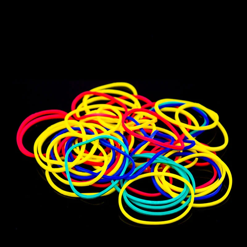 The Whole Set of  Assorted Braiding Bands Trick Elastic Rubber Band Cream Color Magic Props  Accessories