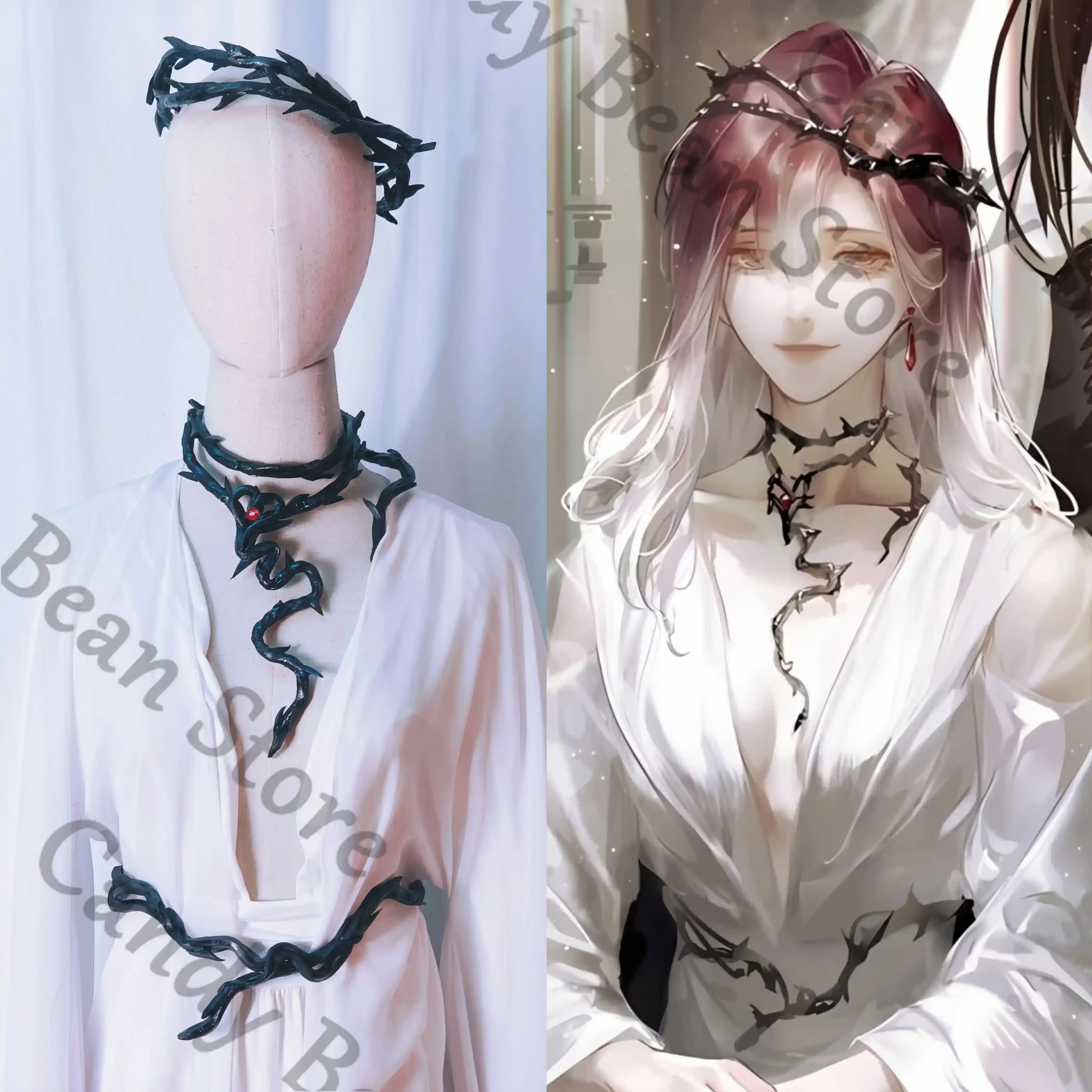 

Anime Path To Nowhere Shalom Cosplay New Year's Greeting Picture Headwear Prop Cartoon Waist Decoration Comic Exhibition Props