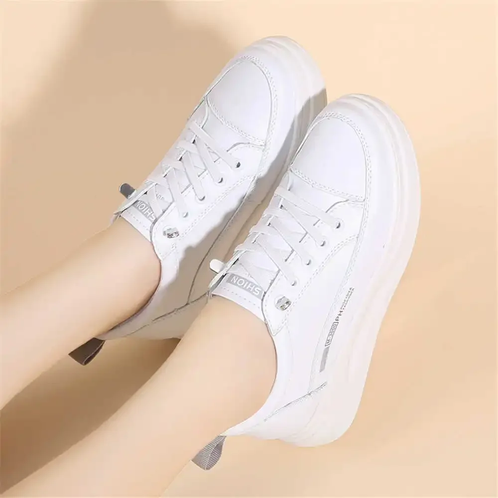 Dark Round Nose Shoes Woman Vulcanize Home Women Gym Sneakers Sports First Degree Brand Brand Name Basquet Tenni