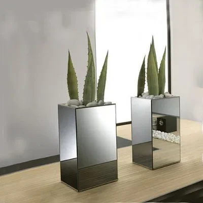 

Stylish and beautiful mirror vase simple flower pot decoration glass accessories desktop decoration neoclassical
