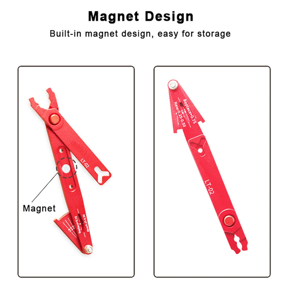 Bicycle repair tool, multifunctional bicycle chain wear tester, mountain road chain gauge measuring ruler