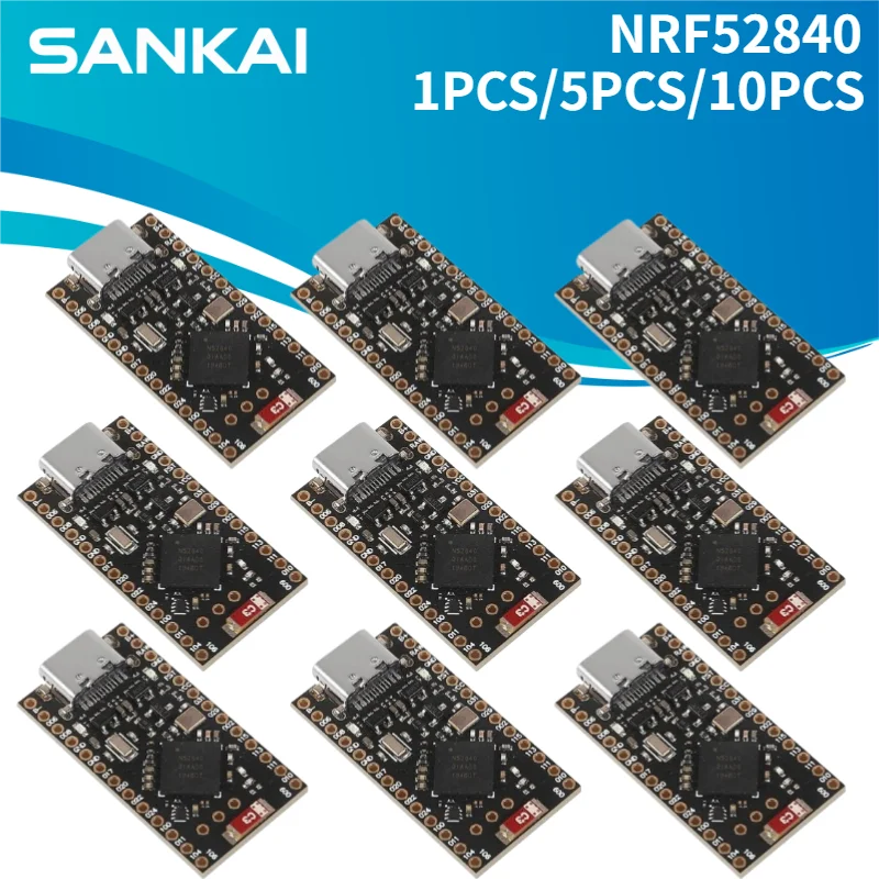 1-10pcs NRF52840 Development Board Compatible With Nice!Nano V2.0 Bluetooth Charging Management Pro Micro NRF52840