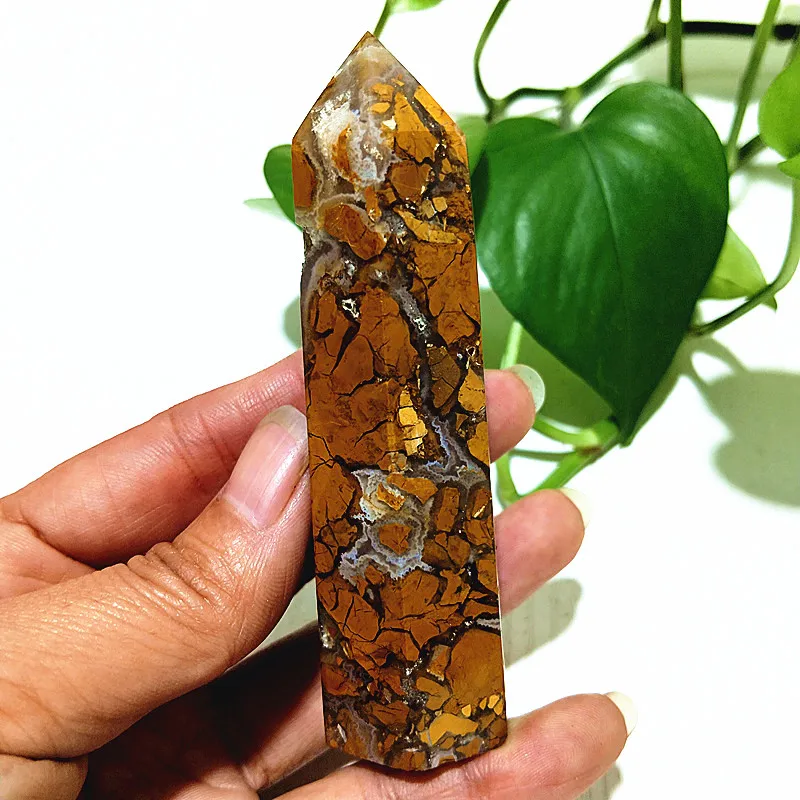 

A Natural Stone Orange jade deposition Agate CRYSTAL TOWER POINTS Meditation Chakra Wand Reiki Fengshu Crystal Home Decoration