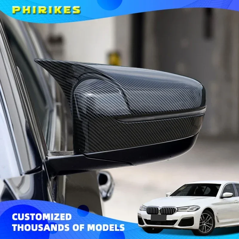 

RHD Carbon Fiber Exterior Side Rearview Mirror Cover Trim For BMW 3 4 5 7 8 Series G20 G21 G30 G38 G22 G23 G11 G12 G15 G16 LHD