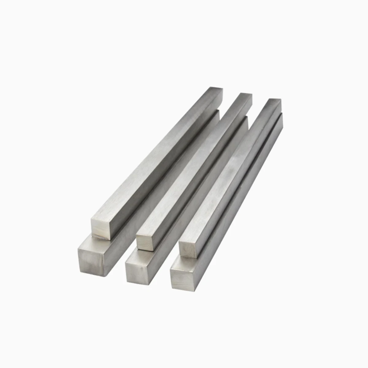 

304 Stainless Steel Square Bar, Straight Bar, Solid Steel Bar, Polished Glossy Surface, Diameter 3/4/5/6~40mm