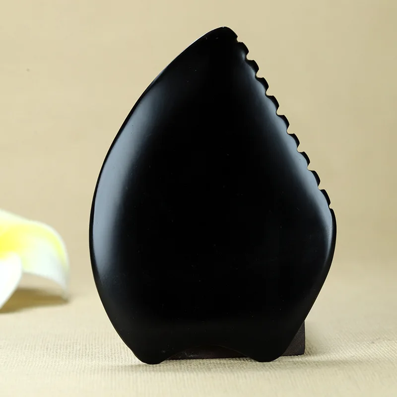 천연 비안석 페이셜 괄사 케로칸 스크래퍼 도구 목 얼굴 미용 스파 마사지 괄사 피부 관리 주름 제거