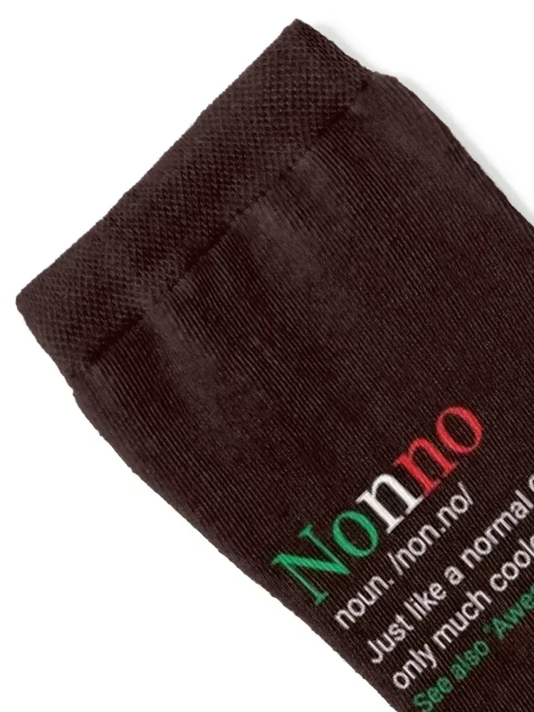 Funny Nonno Italian Grandfather gift Socks snow Christmas warm winter new in's Mens Socks Women's