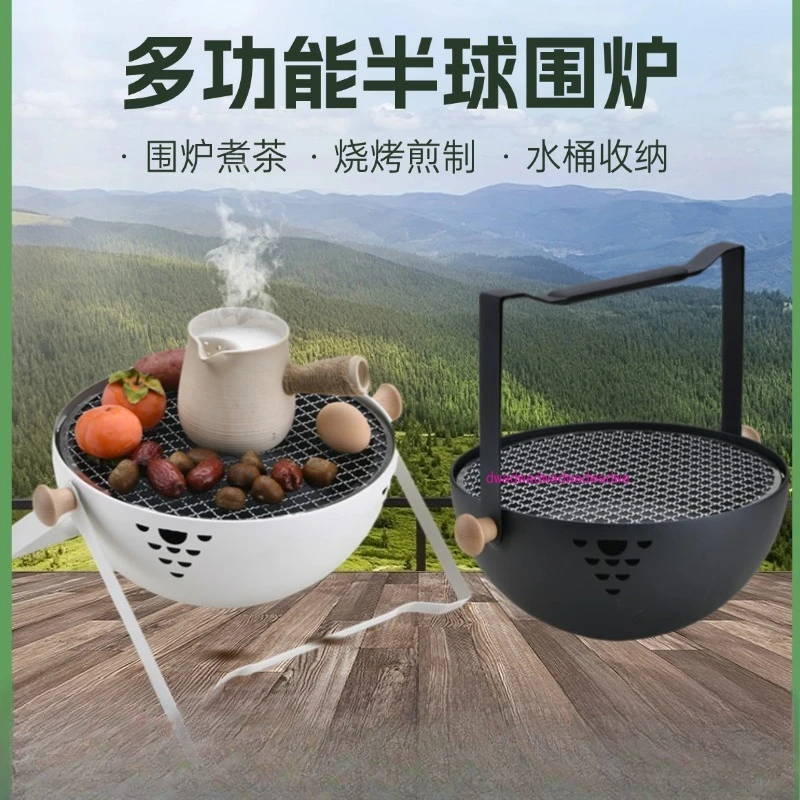 

Outdoor BBQ enclosure making tea Portable outdoor BBQ grill Barbecue patio heating stove Household camping charcoal stove