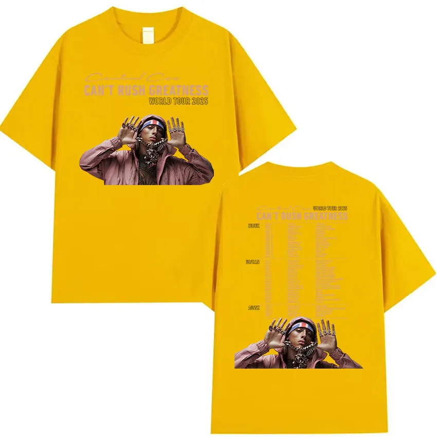 Rapper CENTRAL CEE CAN T RUSH GREATNESS World Tour 2025 Graphic T