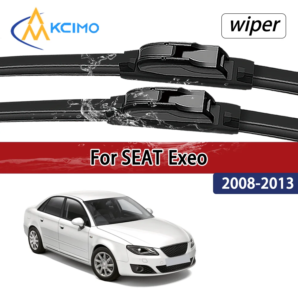 

For SEAT Exeo 2008–2013 2009 2010 2011 Compatible Durable Silent Front Wiper Blades Car Windscreen Auto Window Accessories