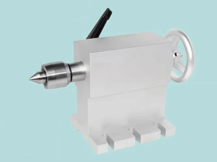 Customize Nema23 3/4Jaw 130mm CNC 4th Axis CNC Dividing Head/Rotation Axis/A Axis Kit & Tailstock for CNC Machine