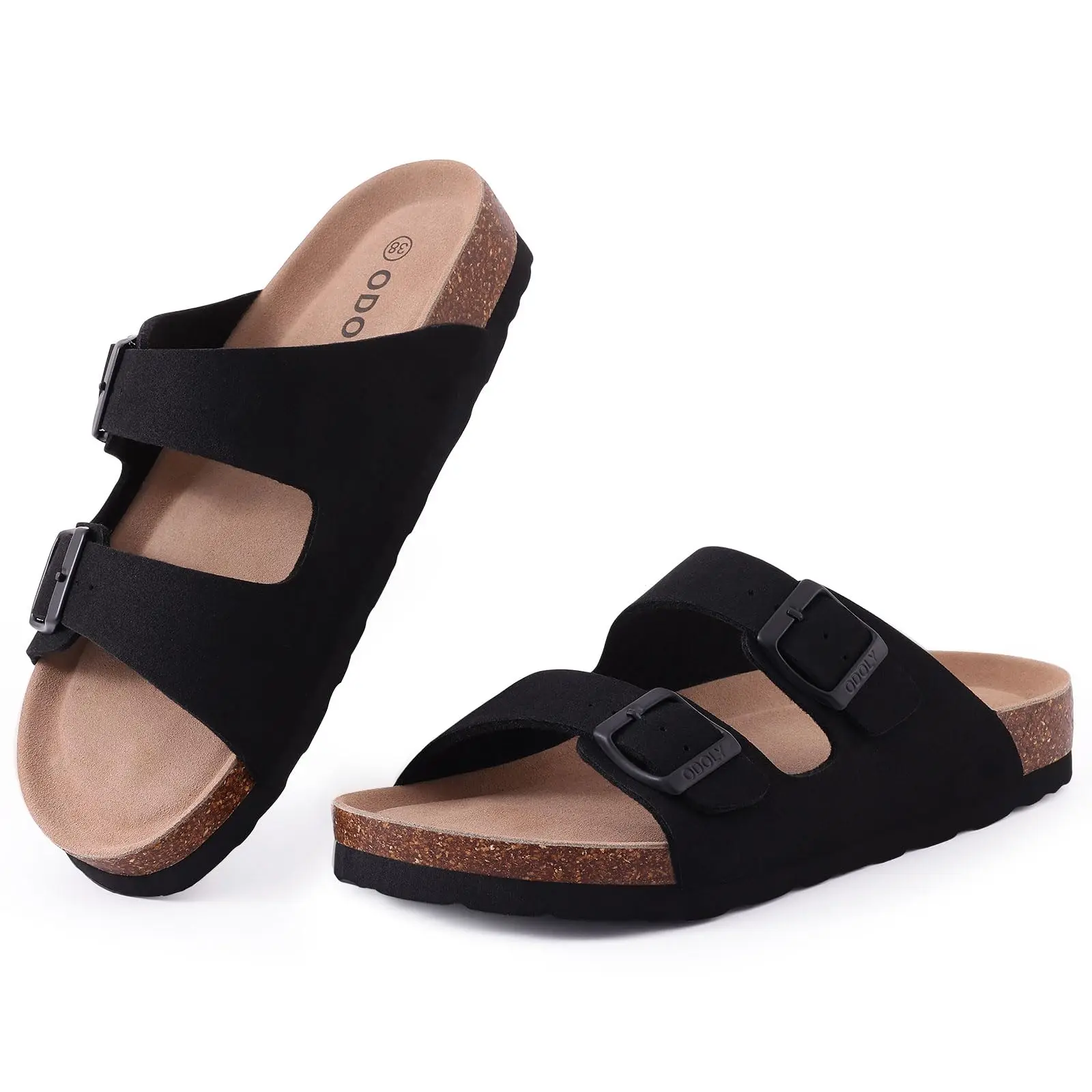 

Smile Pop Fashion Men's Clogs Sandals Summer Men Suede Mules Outdoor Antiskid Beach Sandals With Adjustable buckle Home Sandals