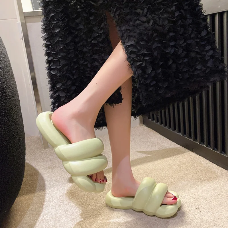 Criativo 2025 pés engraçados chinelos unissex ultra-macio conforto slides antiderrapante sandálias ao ar livre indoor para homem e mulher