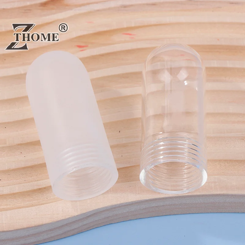 Tubular G9 Clear Glass Cover Threaded Neck Lamp Shade Replacement Sturdy Glass Protectant Tube Frost Cover For G9 Bulb