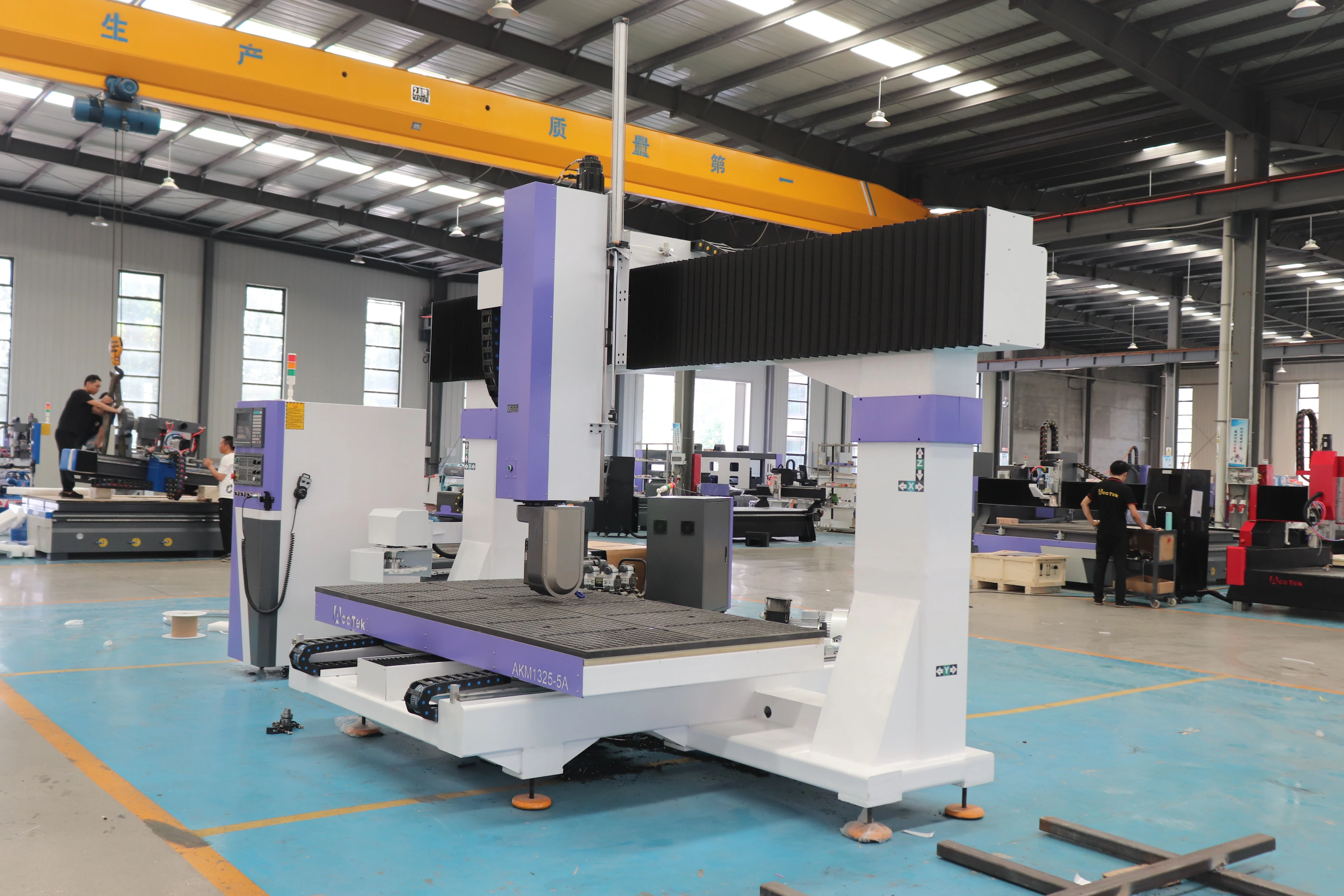 Picture 5: “ 5-axis ATC CNC Router machine ensuring high-speed precise multi-axis machining with Syntec 610MA-E5 control
