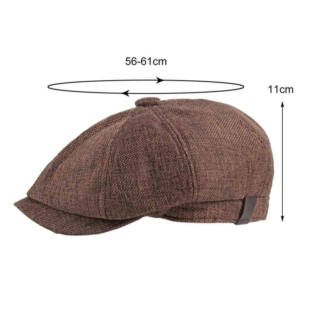 남성용 팔각형 모자 레트로 뉴스보이 캡 남성 영국 화가 모자 가을 겨울 베레모 헤링본 플랫 캡 힙합 베레모