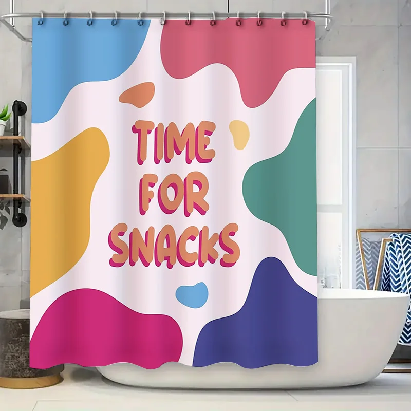 

Shower Curtain Abstract Modern Art Waterproof Bathroom Decor Liner Vintage Floral Geometric Pattern Fabric Backdrop for Washroom