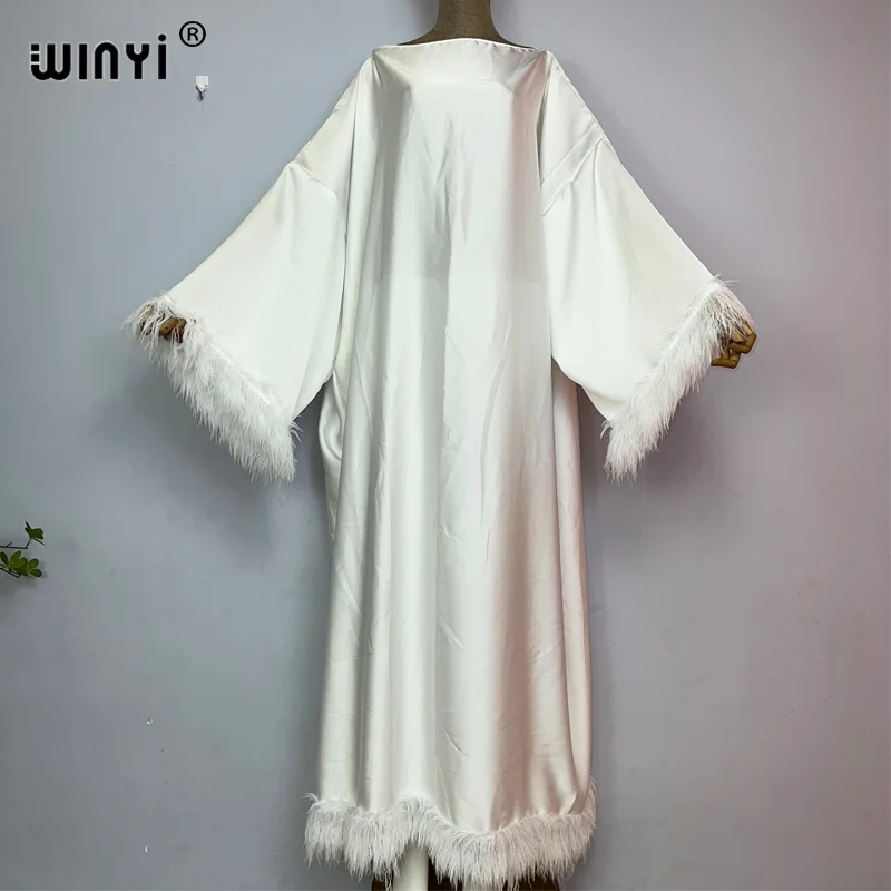 WINYI nuovo colore puro di alta qualità vestito confortevole donne musulmane abito lungo moda Abaya copertura completa abito Ramadan kuwait caftano