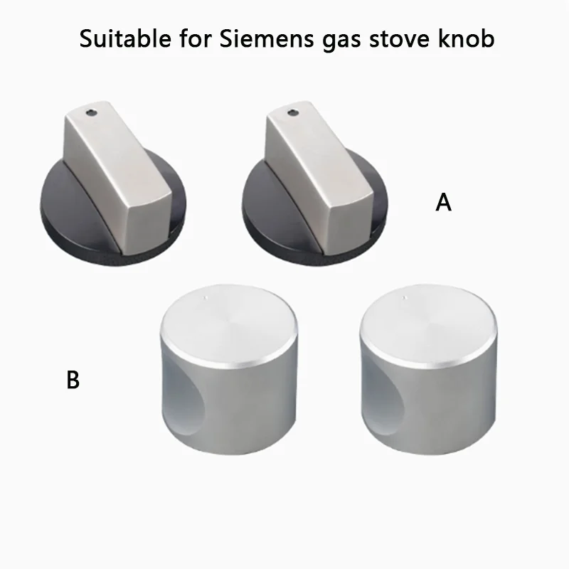 Perilla Metálica de Repuesto para Estufa de Gas Siemens y Bosch - Botón de Encendido de 6mm, Repuesto Metálico Duradero para Estufa