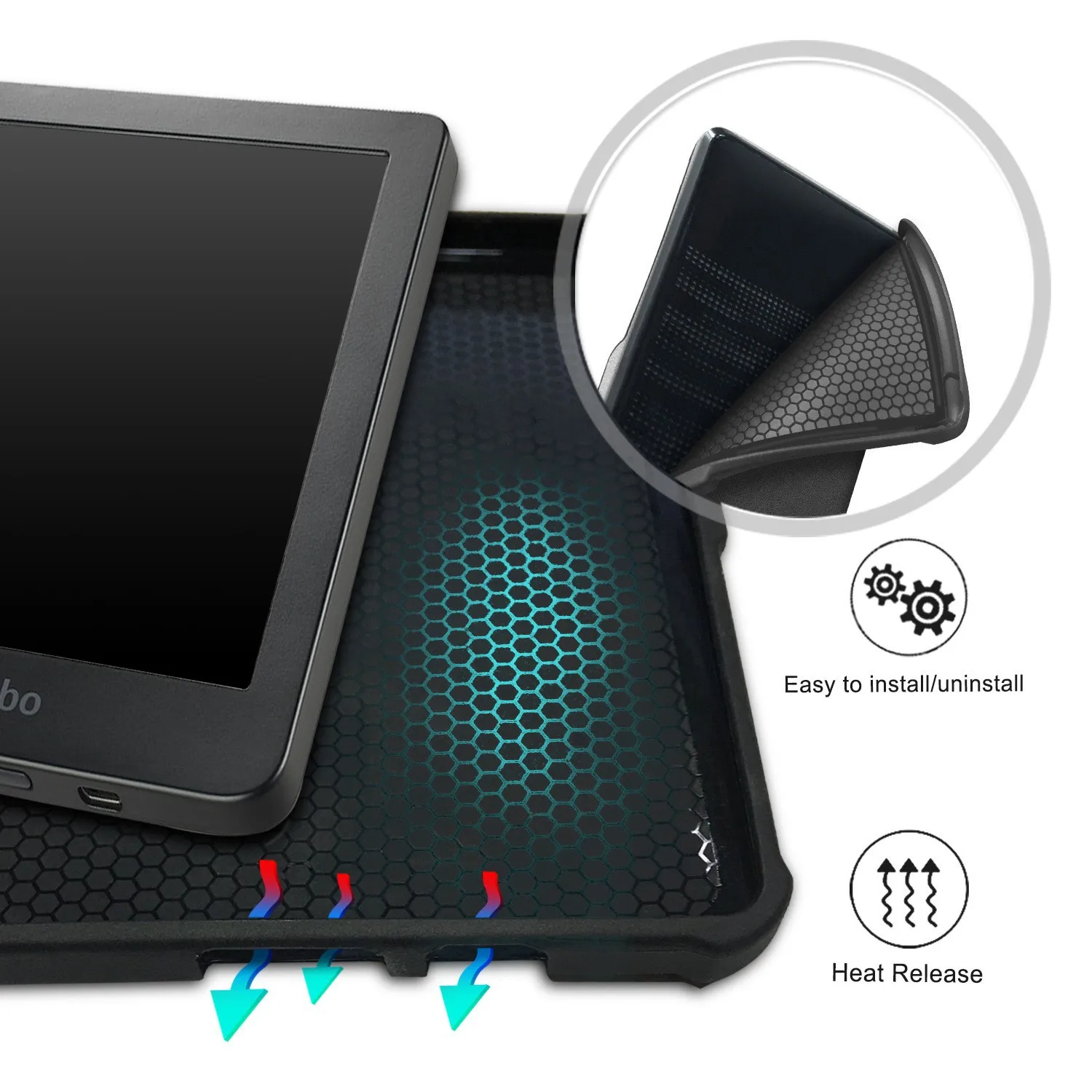Weiche TPU-Hülle für Kobo Clara HD 6 Zoll 2018 / Clara 2E, flexible Gelhülle mit automatischer Schlaf-/Wachfunktion, mehrere Farben – Detail 2