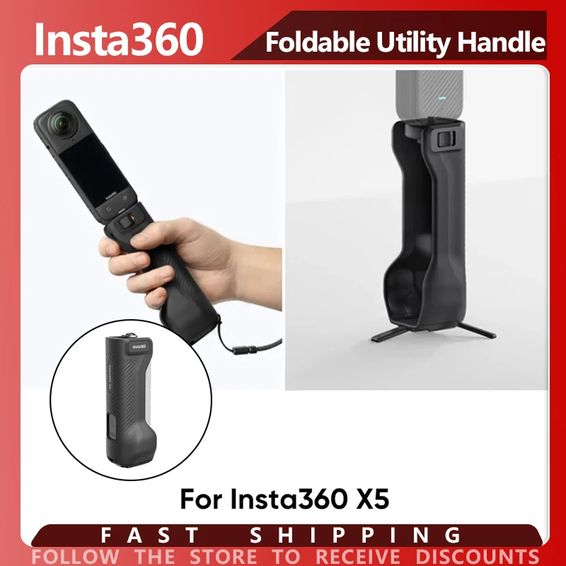 Poignée utilitaire pliable Insta360 X5 pour accessoires d'origine Insta 360 X5