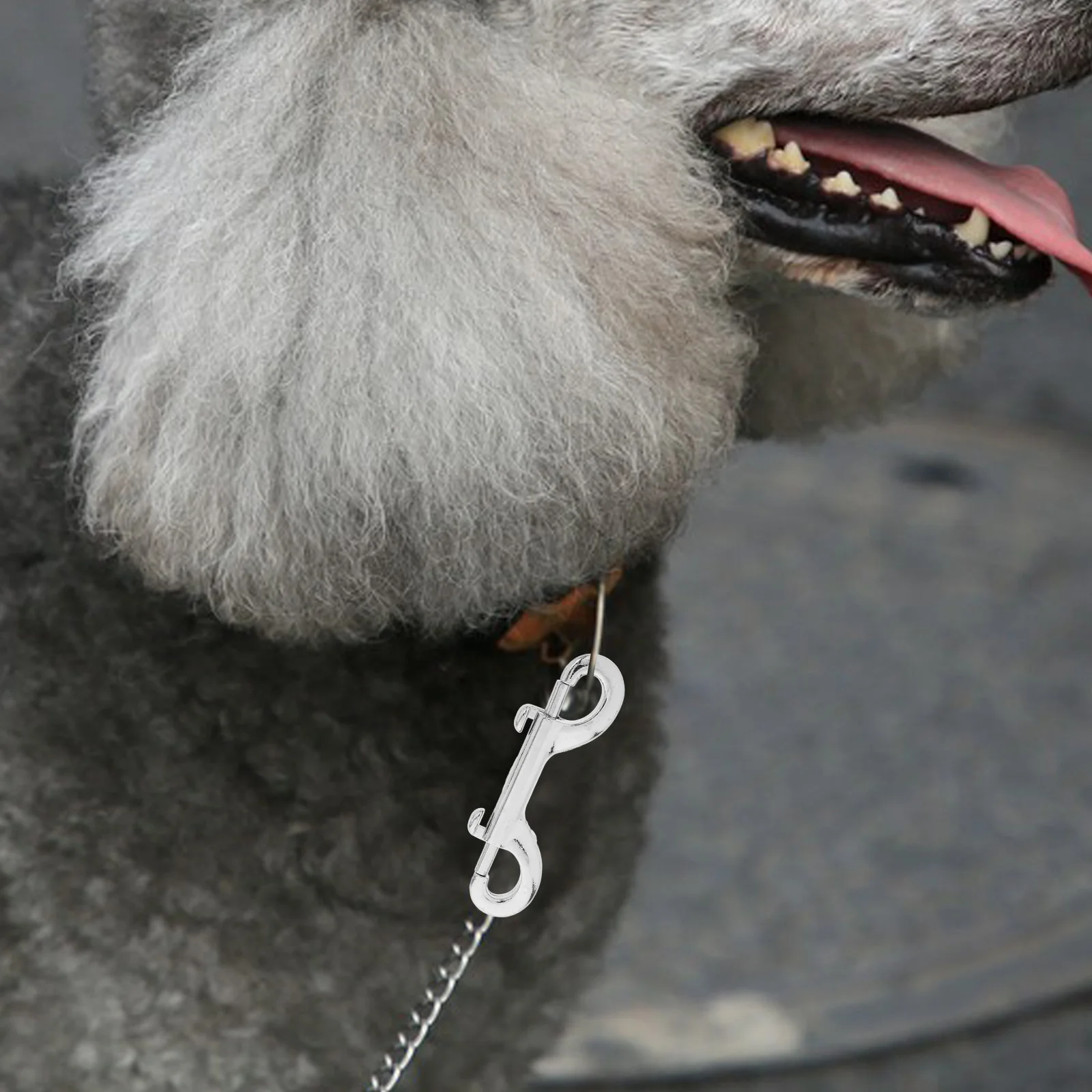 

6pcs Stainless Steel Pet Snap Hook 89Mm Double Ended Dog Leash Heavy Duty Metal Trigger Clip For Walking Training Outdoor Diving