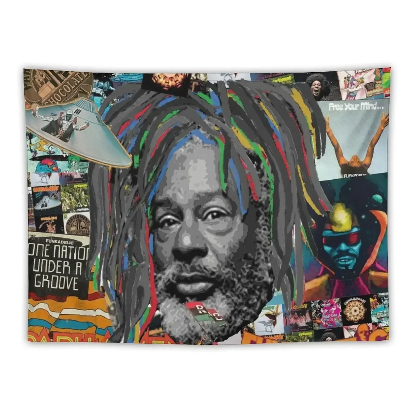

GEORGE CLINTON SCRAPBOOK Tapestry Things To The Room Room Decor Aesthetics For Room House Decorations Tapestry