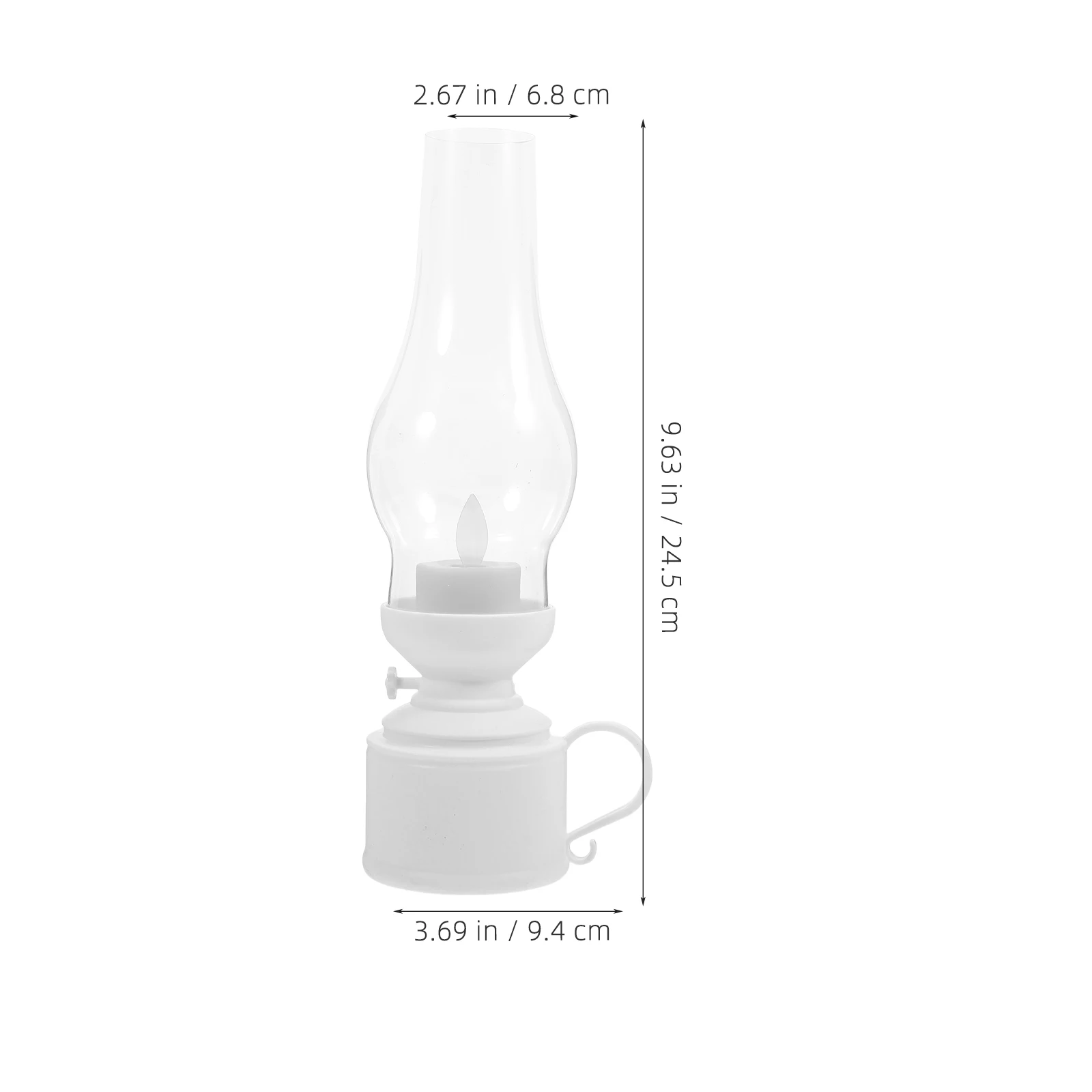 الرجعية مصباح إلكتروني خمر LED فانوس للمنزل ديكور الطاولة الموقد مكتب الديكور نمط عديمة اللهب #5