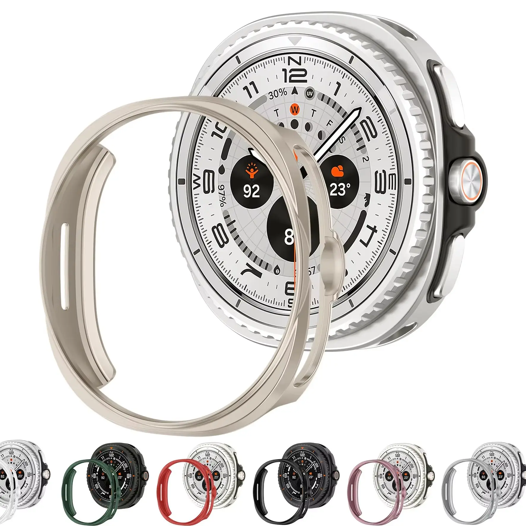 Hohle PC-Gehäuse für Samsung Galaxy Watch 8 Chassic 46 mm Zubehör Schutzhülle für Galaxy Watch 8 40 mm 44 mm Abdeckungen