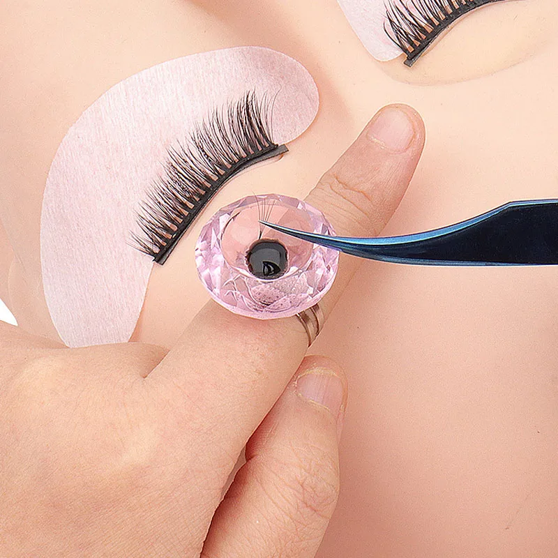 Reusable Microblading Tattoo Pigment Ink Ring Cups Eyelash Extend Glue Holder Container Pigment Holder