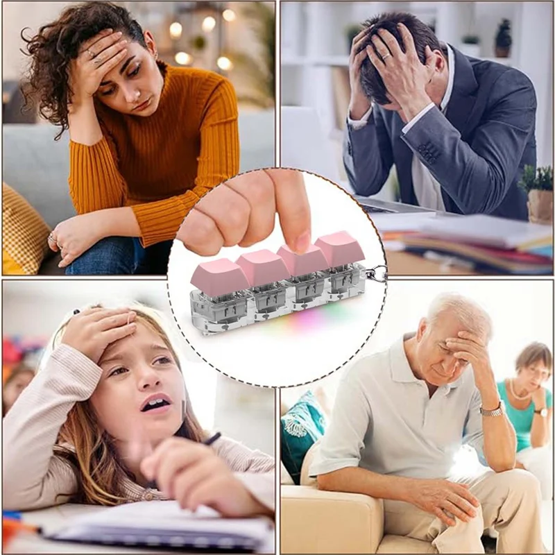 A30F-Decompression  Keyboard Clicker  Keyboard Cube- Mechanical Key  Button Stress Relief For Adult Gifts